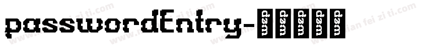 passwordEntry字体转换