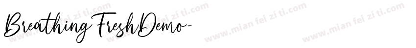 BreathingFreshDemo字体转换