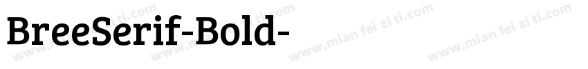 BreeSerif-Bold字体转换
