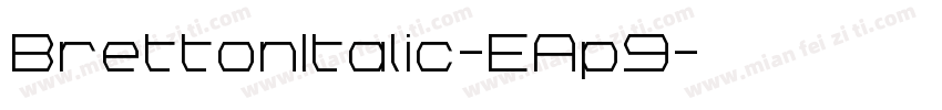BrettonItalic-EAp9字体转换