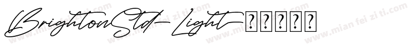 BrightonStd-Light字体转换