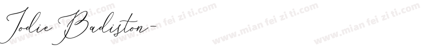 JodieBadiston字体转换