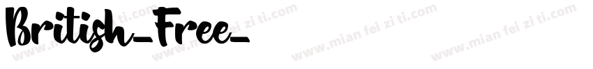 British-Free字体转换