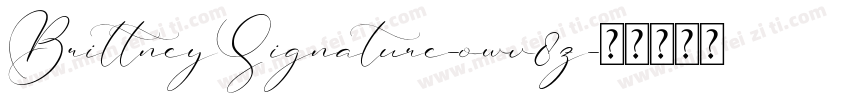 BrittneySignature-owv8z字体转换
