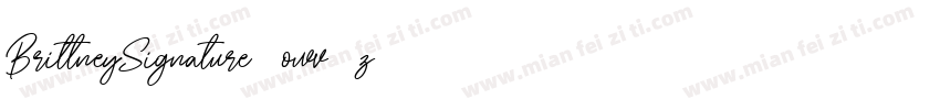 BrittneySignature-owv8z字体转换
