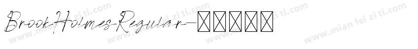 BrookHolmesRegular字体转换