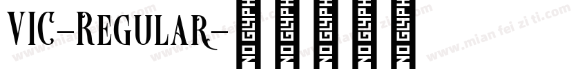 VIC-Regular字体转换