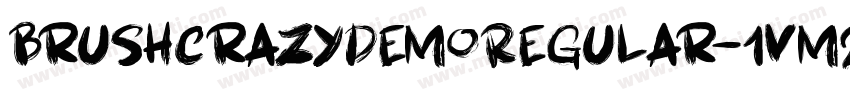 BrushcrazyDemoRegular-1vm2字体转换