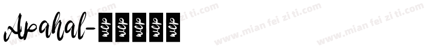 Apahal字体转换