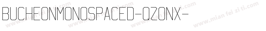 BucheonMonospaced-qZonx字体转换