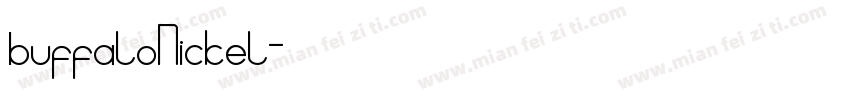 buffaloNickel字体转换
