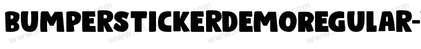 BumperStickerDemoRegular-Wypa9字体转换