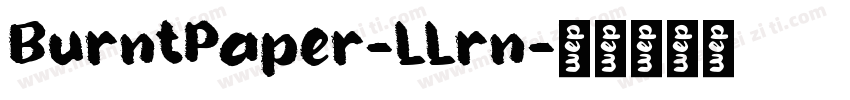 BurntPaper-LLrn字体转换