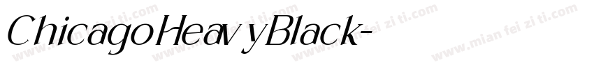 ChicagoHeavyBlack字体转换
