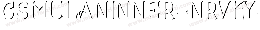 CsMulanInner-nRvKY字体转换