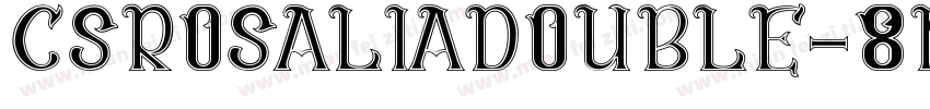 CsRosaliaDouble-8MaKB字体转换