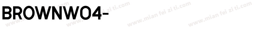 BrownW04字体转换