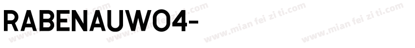 RabenauW04字体转换