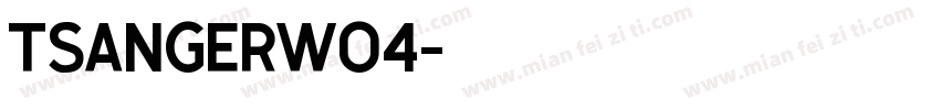 TsangerW04字体转换