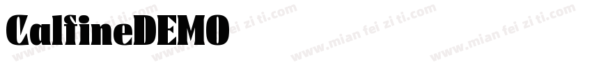 CalfineDEMO字体字体转换