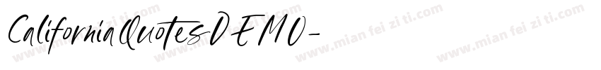 CaliforniaQuotesDEMO字体转换