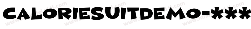 CalorieSuitDEMO字体转换