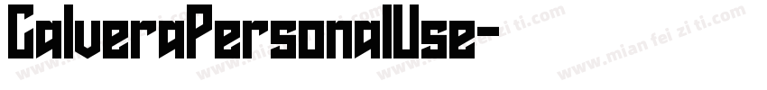 CalveraPersonalUse字体转换