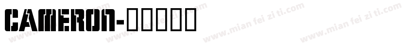 CAMERON字体转换