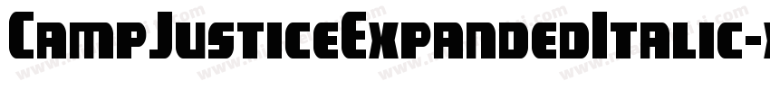 CampJusticeExpandedItalic-xm8K字体转换