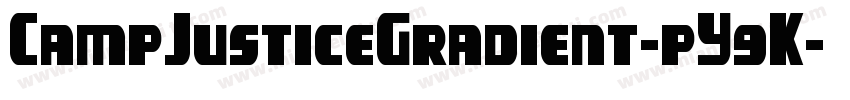 CampJusticeGradient-pY9K字体转换