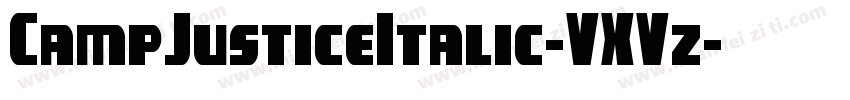 CampJusticeItalic-VXVz字体转换