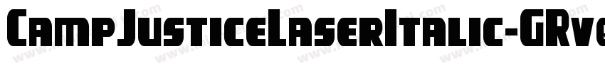 CampJusticeLaserItalic-GRvq字体转换