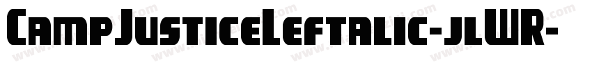 CampJusticeLeftalic-jlWR字体转换