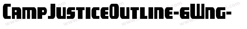 CampJusticeOutline-6Wng字体转换