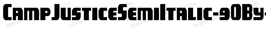CampJusticeSemiItalic-9OBy字体转换
