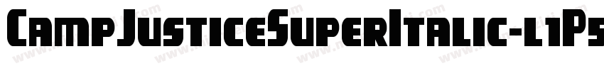 CampJusticeSuperItalic-l1P5字体转换