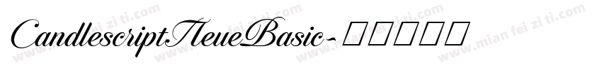 CandlescriptNeueBasic字体转换