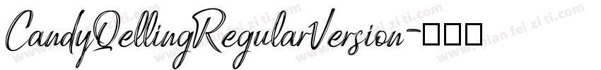 CandyQellingRegularVersion字体转换