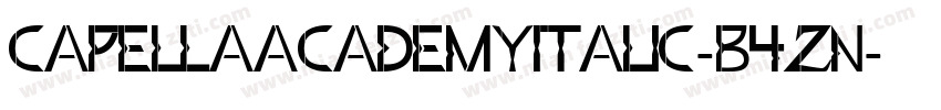 CapellaAcademyItalic-B4zn字体转换