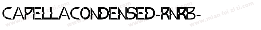 CapellaCondensed-rnRB字体转换