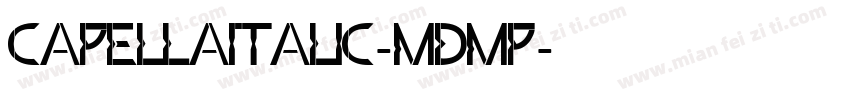 CapellaItalic-MDMP字体转换