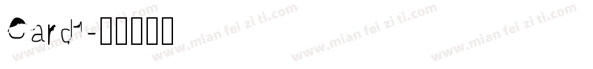 Card1字体转换
