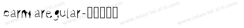 carmaregular字体转换