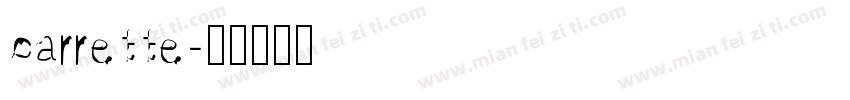 carrette字体转换