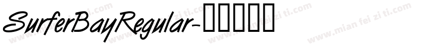 SurferBayRegular字体转换