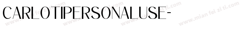Carlotipersonaluse字体转换