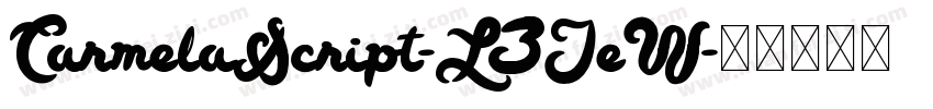 CarmelaScript-L3JeW字体转换