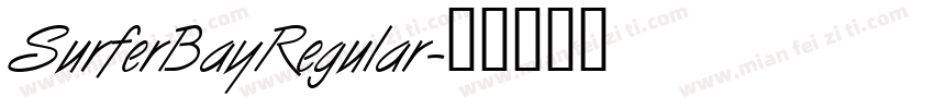SurferBayRegular字体转换