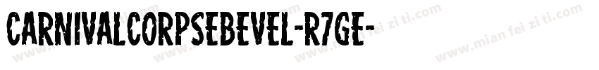 CarnivalCorpseBevel-R7ge字体转换