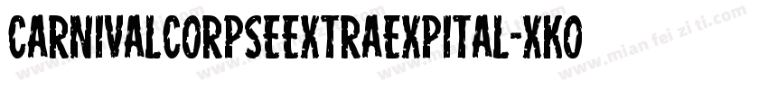 CarnivalCorpseExtraExpital-xKOR字体转换